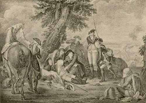 Гибель Шверина в сражении при Праге 6 мая 1757 г.