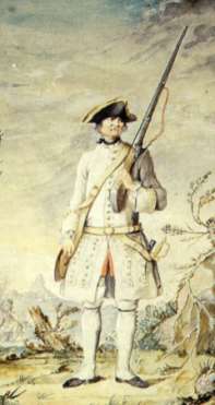 Рядовой Пикардийского пехотного полка - 1757 - IR Picardie