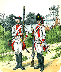 Пехотный батальон Ангальт-Цербстского фюршества на королевской службе - 1761 - Furstlich Anhalt-Zerbst'schen Infanterie-Bataillon in Kaiserlichen Diensten