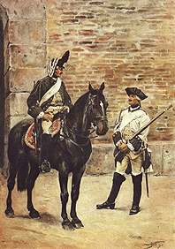 Гренадер и драгун - 1740-1756 - Grenadier und Gragoner