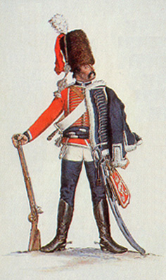 Унтер-офицер гусарского полка Цитена (№2), 1760 г.