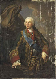 Портрет князя М.Н. Волконского. Неизвестный художник второй половины 18 века. Государственная Третьяковская галерея