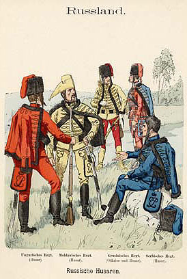 Русские гусары 1756-1762 (Р. Кнотель)