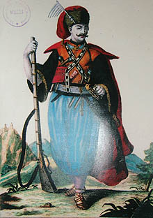 Портрет барона тренка в костюме пандура