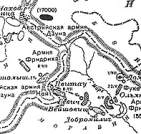 Карта военных действий вокруг Ольмюца весной 1758 г. - Olmuz. Map of operations spring 1758