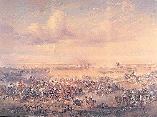 Прусская кавалерия в сражении при Цорндорфе - 1758 г.